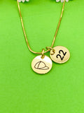 Gold Baseball Cap Necklace Bracelet Keychain Optional, Best Christmas Gifts, Personalized Customized Monogram Jewelry, D217