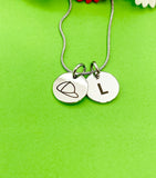 Silver Baseball Hat Necklace Bracelet Keychain Optional Best Christmas Gifts, Personalized Customized Monogram Jewelry D230