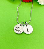 Silver Baseball Hat Necklace Bracelet Keychain Optional Best Christmas Gifts, Personalized Customized Monogram Jewelry D230
