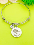 Tennis Coach Bracelet Stainless Steel, Best Seller Christmas Gifts for Tennis Coach, D104