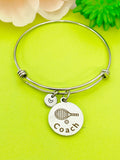 Tennis Coach Bracelet Stainless Steel, Best Seller Christmas Gifts for Tennis Coach, D104