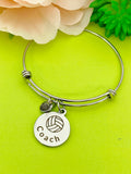 Volleyball Coach Bracelet Stainless Steel, Best Seller Christmas Gifts for Volleyball Coach, D105