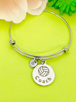 Volleyball Coach Bracelet Stainless Steel, Best Seller Christmas Gifts for Volleyball Coach, D105