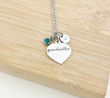 Grandmother Necklace Stainless Steel Grandmother Jewelry, Best Seller Christmas Gifts for Grandmother, D110