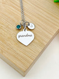 Grandma Necklace Stainless Steel Grandma Jewelry, Best Seller Christmas Gifts for Grandma, D111