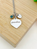 Grandma Necklace Stainless Steel Grandma Jewelry, Best Seller Christmas Gifts for Grandma, D111