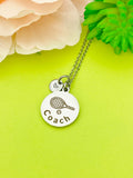 Tennis Coach Necklace Stainless Steel Jewelry, Best Seller Christmas Gifts for Tennis Coach, D118