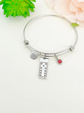 Dominoes Bracelet, Stainless Steel Dominoes Jewelry, Best Seller Christmas Gifts for Dominoes Game Player, D121