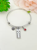 Dominoes Bracelet, Stainless Steel Dominoes Jewelry, Best Seller Christmas Gifts for Dominoes Game Player, D121