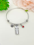 Dominoes Bracelet, Stainless Steel Dominoes Jewelry, Best Seller Christmas Gifts for Dominoes Game Player, D121