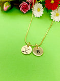 Gold Golf Necklace, Golf Keychain, Golf Bracelet, Optional, Golf Gifts, Golf Team Gifts, Golf Jewelry, D245
