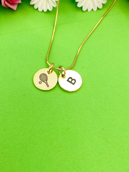 Tennis Jewelry, Gold Tennis Necklace, Tennis Keychain, Tennis Bracelet, Optional, Tennis Gift, Tennis Team Gift, D246