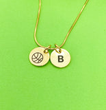 Basketball Team Gift, Gold Basketball Necklace, Basketball Keychain, Basketball Bracelet, Basketball Jewelry, D250