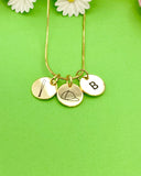 Softball Gifts, Gold Softball Necklace, Softball Team Gift, Softball Keychain, Softball Bracelet, Softball Jewelry, D255