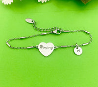 Christmas Gift for Ninang, Ninang Bracelet, Ninang Jewelry, Ninang Gift, Personalized Customized Monogram, D276