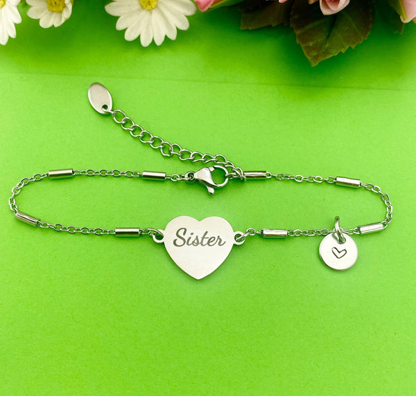 Sister Bracelet, Sister Jewelry, Sister Gift, Best Christmas Gift for Sister, D280