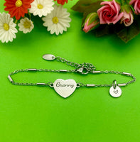 Christmas Gift for Granny, Granny Bracelet, Granny Gift, Personalized Customized Monogram Jewelry, D283