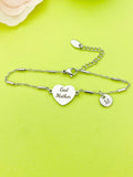 Godmother Gift, Godmother Bracelet, Heart, Godmother Jewelry, Mother's Day Gift, Godmother Goddaughter Gift, D257