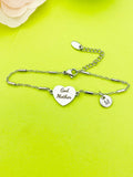Godmother Gift, Godmother Bracelet, Heart, Godmother Jewelry, Mother's Day Gift, Godmother Goddaughter Gift, D257
