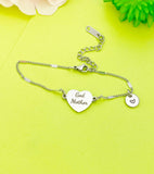 Godmother Bracelet, Heart, Godmother Jewelry, Mother's Day Gift, Godmother Goddaughter Gift, Godmother Gift, D290