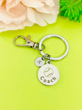 Softball Coach Keychain Stainless Steel, Best Seller Christmas Gifts for Softball Coach, D131