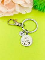 Softball Coach Keychain Stainless Steel, Best Seller Christmas Gifts for Softball Coach, D131