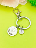 Basketball Hoop Coach Keychain, Stainless Steel, Best Seller Christmas Gifts for Basketball Coach, D132