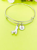 Silver Skate Charm Bracelet, Personalized Customized Monogram Jewelry, N4959A