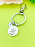 Basketball Coach Keychain Stainless Steel, Best Seller Christmas Gifts for Basketball Coach, D138