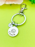 Basketball Coach Keychain Stainless Steel, Best Seller Christmas Gifts for Basketball Coach, D138