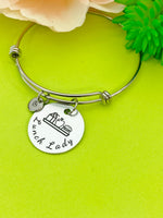 Christmas Gifts for School Lunch Lady, Stainless Steel Lunch Lady Bracelet D141