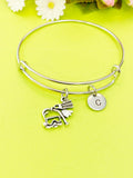 Scuba Diver Bangle Scuba Diving Bracelet Snorkeling Charm Bangle Snorkeling Charm Scuba Diving Jewelry Personalized Bangle Initial Bracelet