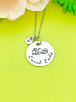 Best Christmas Gifts for School Lunch Lady, Silver Lunch Lady Necklace, D142