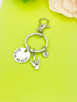 Best Seller Christmas Gifts for School Band Drum Major, I love You Hand Drum Major Keychain, D089A