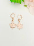 Maple Leaf Earrings, Rose Gold Earrings, N5142A
