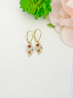 Gold Fall Leaf Earrings, Fall Jewelry Gifts, N2312A