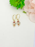 Gold Fall Leaf Earrings, Fall Jewelry Gifts, N2312A