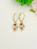 Gold Fall Leaf Earrings, Fall Jewelry Gifts, N2312A