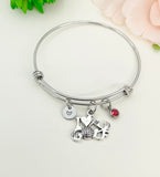 I Love Golf Bracelet, Personalized Customized Monogram Jewelry, N5397
