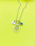 Star Of David Necklace, Hamsa Necklace, Personalized