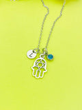 Star Of David Necklace, Hamsa Necklace, Personalized