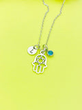 Star Of David Necklace, Hamsa Necklace, Personalized