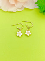 Gold Sakura Cherry Blossom Earrings, Japanese Girl Friends Jewelry Gifts,N5301B