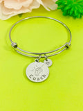 Silver Whistle Coach Bracelet, Best Christmas Gifts for Coach Team, Personalized Customized Monogram Jewelry, D156