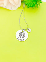 Silver Volleyball Necklace Keychain Bracelet Optional, D167