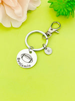 Silver Football Keychain Necklace Bracelet Optional, D169
