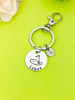 Silver Golf Keychain Bracelet Necklace Optional, D172