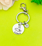 Silver Golf Keychain Bracelet Necklace Optional, D172