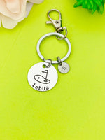 Silver Golf Keychain Bracelet Necklace Optional, D172