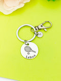 Silver Tennis Keychain Bracelet Necklace Optional, D176